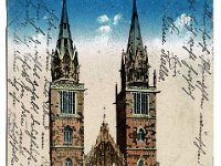 Nrnberg - Lorenzkirche  3712/8345  Buntdruck II Ansicht um 1932