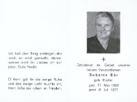Br Babette geb Kipfer 17.05.1893-08.07.1977