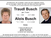 Busch Edeltraud geb. Forster 29.01.1940-02.11.2022 SA