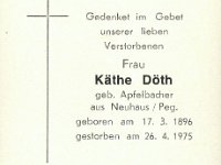 Dth Kaethe geb Apfelbacher 17.03.1896-26.04.1975