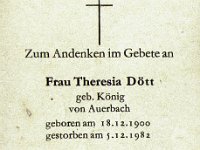 Dtt Teresia Koenig 18.12.1900-05.12.1982