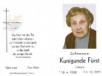 Frst Kunigunde geb n.n. 18.04.1928-06.10.2021