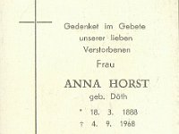 Horst Anna geb Dth 18.03.1888-04.09.1968