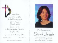 Joksch Sigrid 19.07.1979-01.05.2007