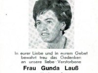 Lau Gunda 13.06.1939 - 01.02.1977 SB
