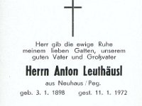 Leuthusl Anton 03.01.1898-11.01.1972