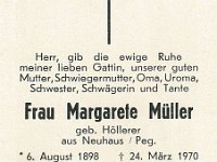 Mller Margarete geb Hoellerer 06.08.1898 - 24.03.1970