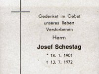 Schestag Josef 18.01.1901-13.07.1972